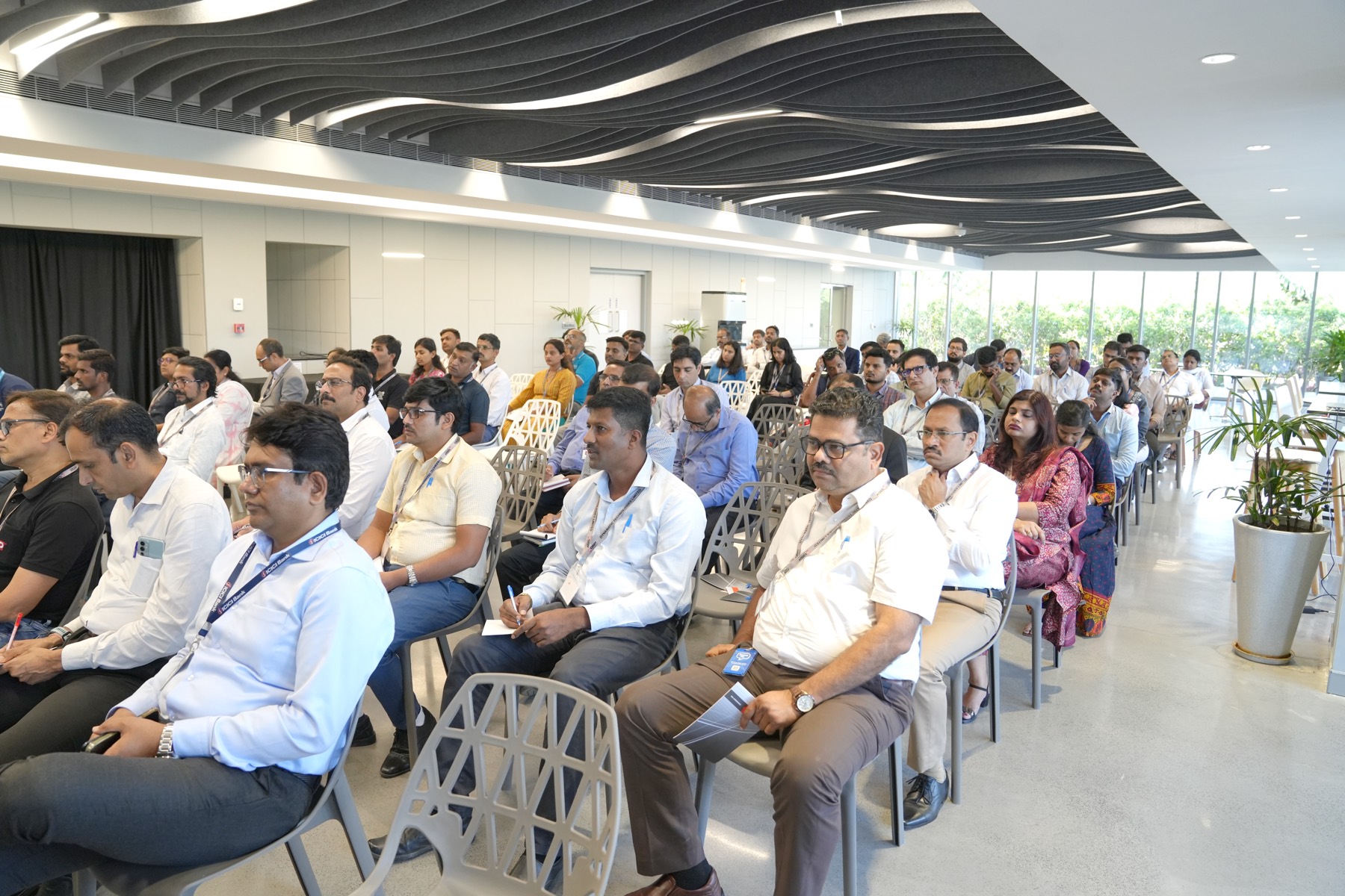 Participants seated during the educational session at Dynamatic Technologies Limited.